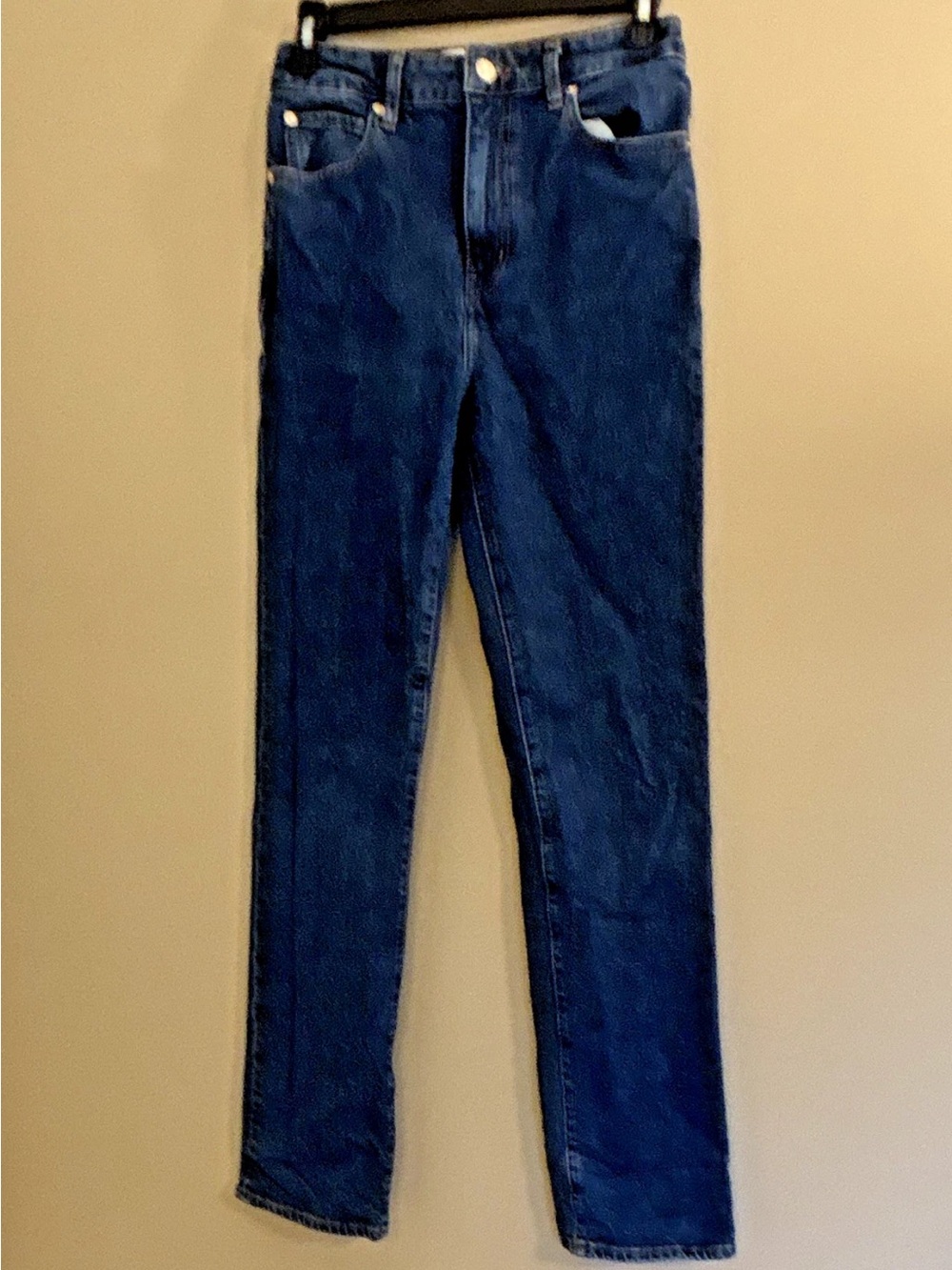 Frame The Ruler Jeans Size 26 High Rise Slim Straight Leg Full Length Written